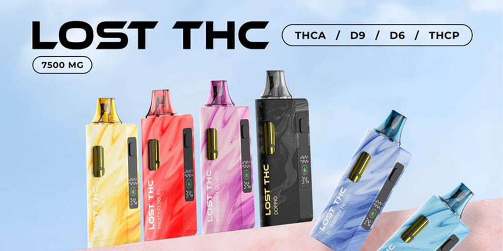 lost thc disposable vape review Lost THC V2 THCA Live Sugar Disposable Rainbow Edition | 7.5g main image 1