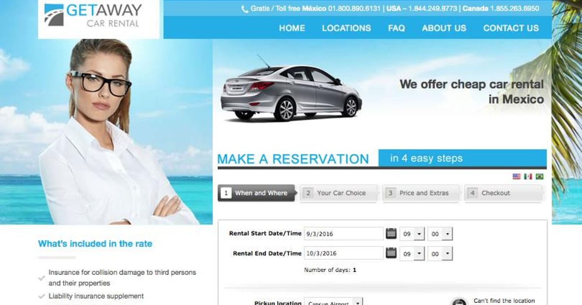 Getaway Rental Car Quintana Roo, México, getaway.mx about.me