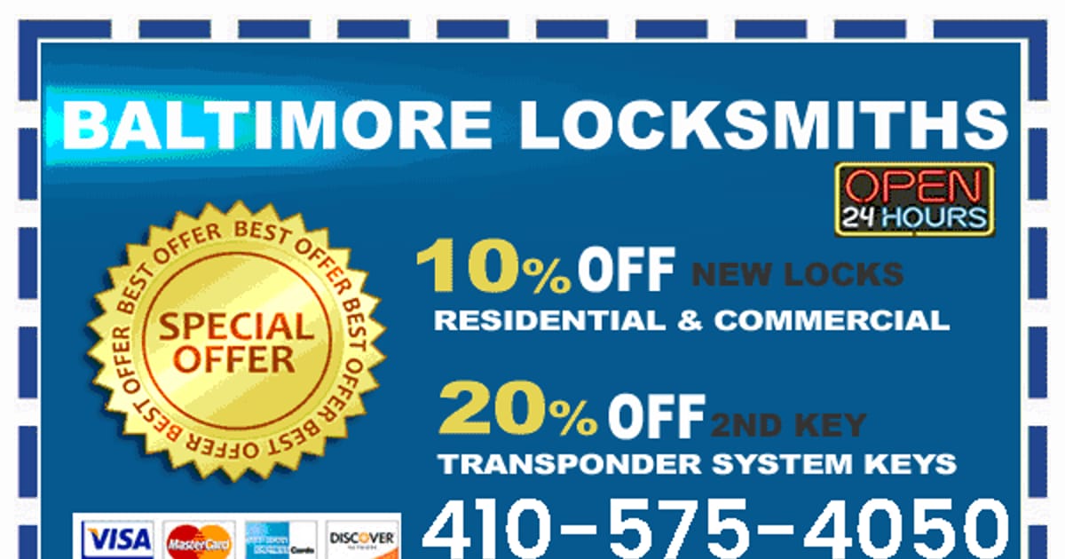 24 Hour Locksmith in Baltimore MD 6601 Pulaski Hwy Baltimore, MD