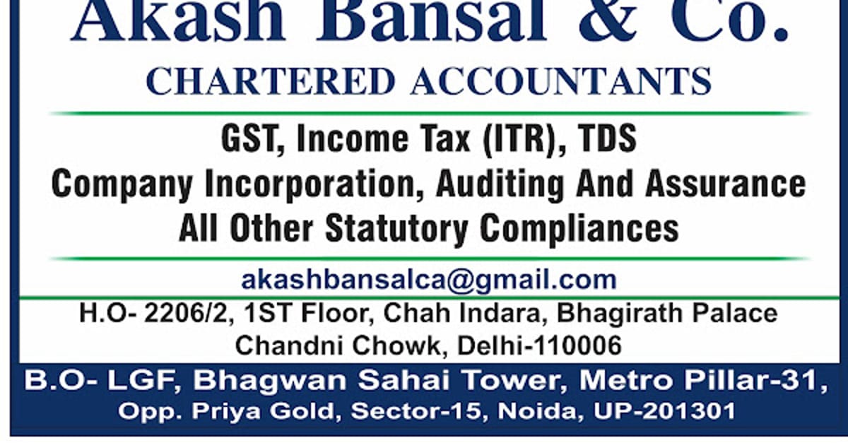 Akash Bansal Noida about.me Chartered Accountant Noida