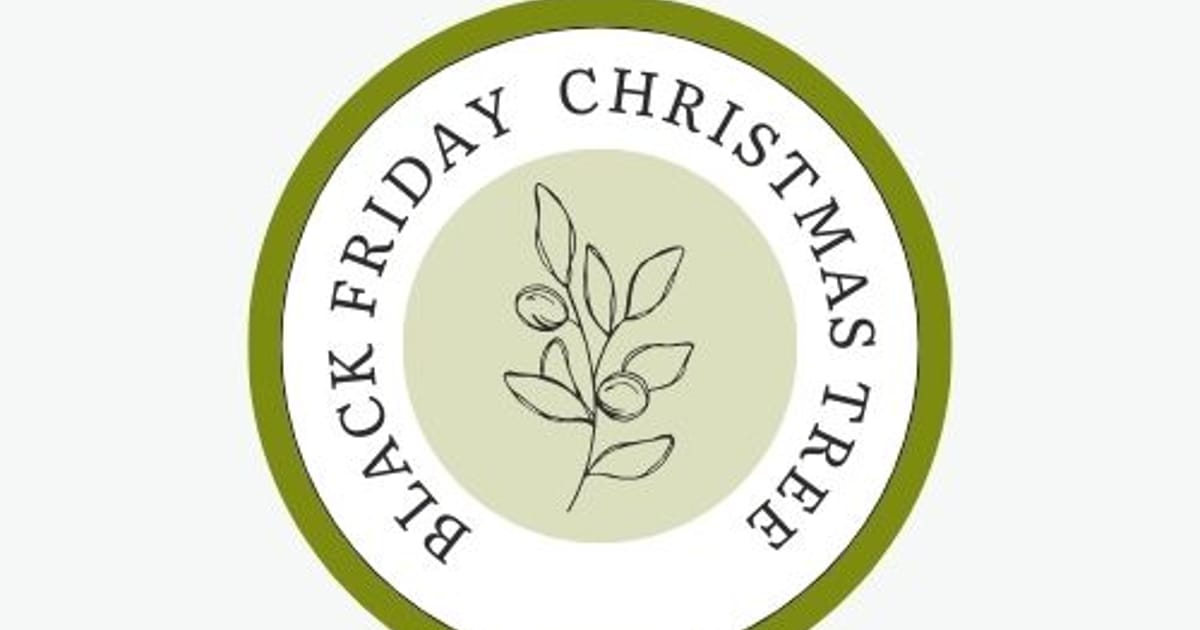 Black Friday Christmas Tree about.me