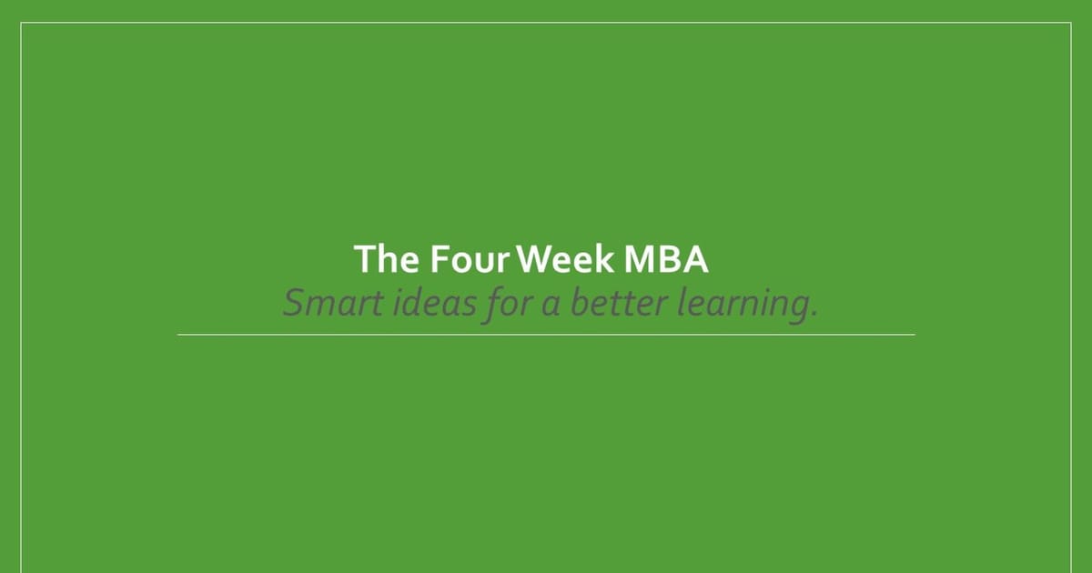 The Four Week MBA | about.me