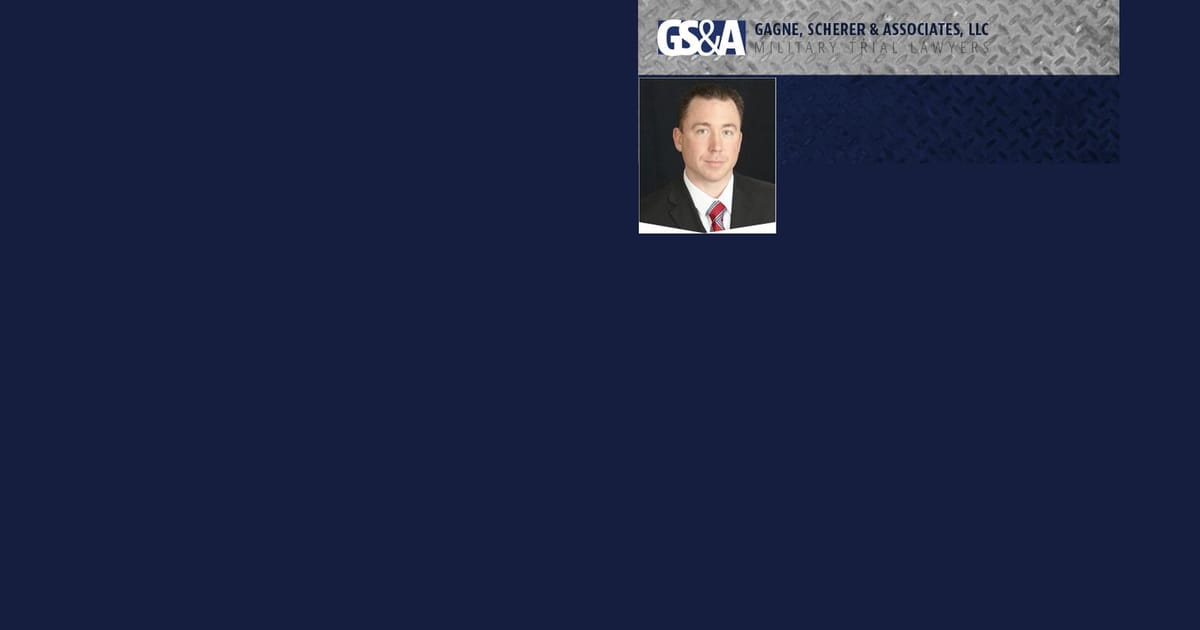 Greg Gagne Military Criminal Defense Lawyer 6585 N. Avondale Ave