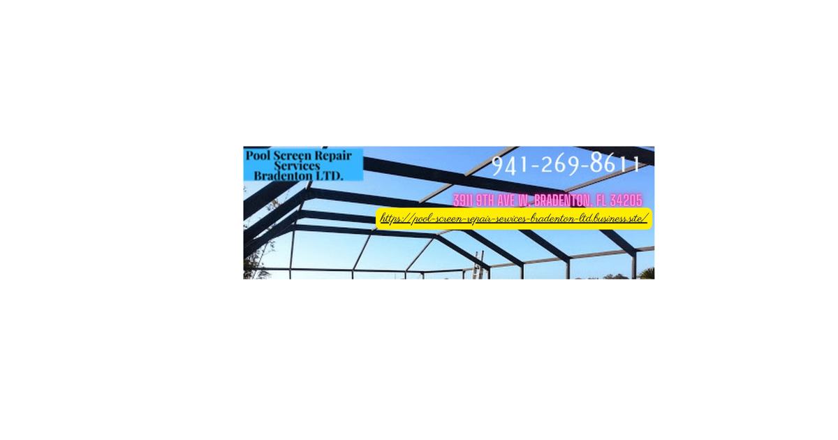 Pool Screen Repair Services Bradenton LTD USA about.me
