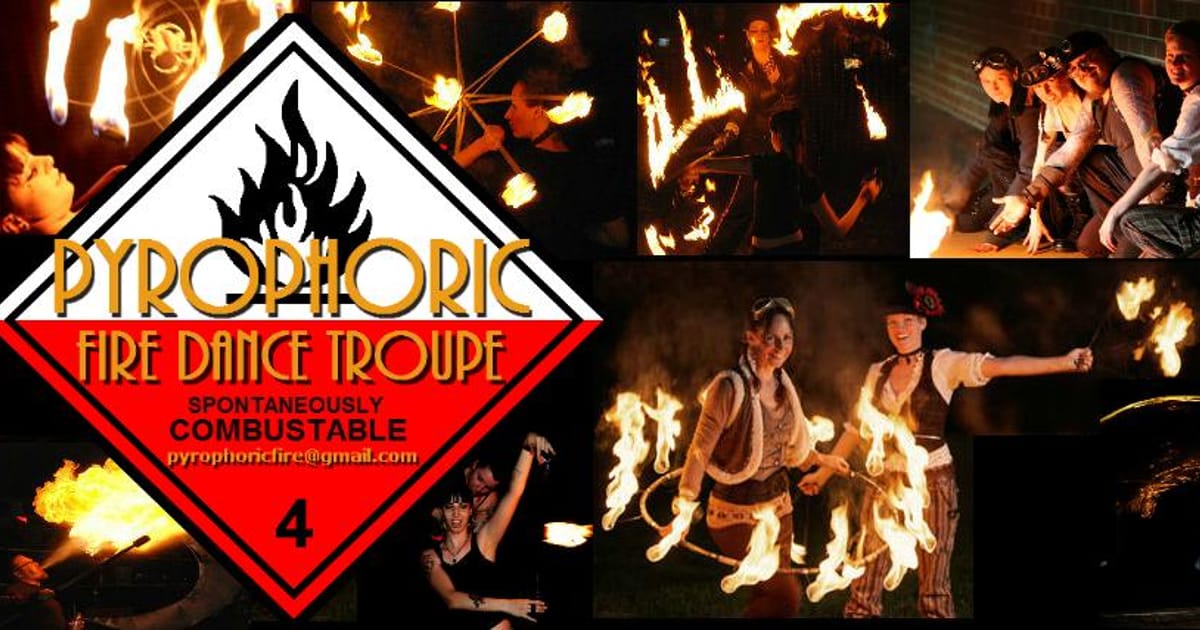 Pyrophoric Fire Dance Troupe Frederick, Maryland, First Saturday Downtown Frederick