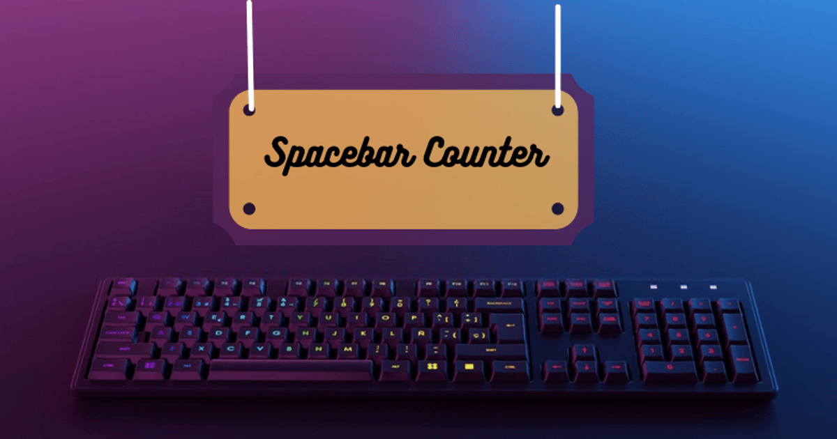 What is the Spacebar Counter?